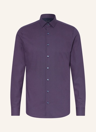 Olymp Jerseyhemd Level Five 24/Seven Body Fit violett grau
