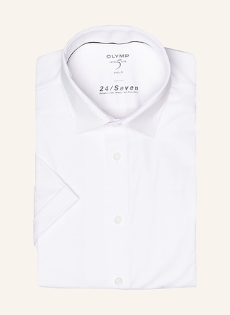 Olymp Kurzarm-Hemd Level Five 24/Seven Body Fit weiss