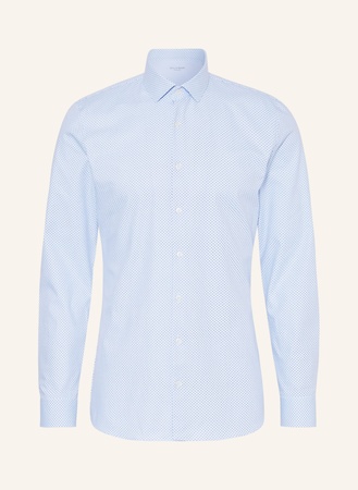 Olymp Jerseyhemd No. Six 24/Seven Super Slim blau grau