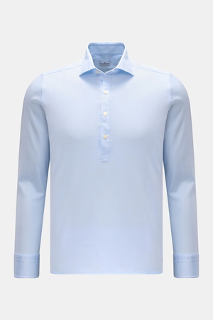 Sonrisa  - Herren - Popover-Hemd Haifisch-Kragen hellblau