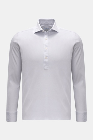 Sonrisa  - Herren - Popover-Hemd Haifisch-Kragen pastellblau