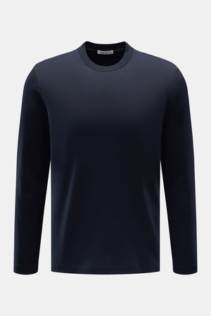 Stefan Brandt - Herren - Rundhals-Longsleeve 'Eli' dark navy