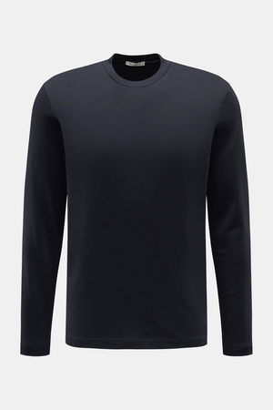 Stefan Brandt - Herren - Rundhals-Longsleeve 'Sea Island Eli' dark navy