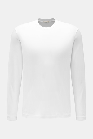 Stefan Brandt - Herren - Rundhals-Longsleeve 'Sea Island Eli' weiß