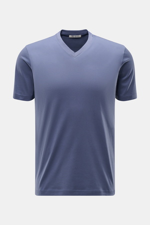 Stefan Brandt - Herren - V-Neck T-Shirt 'Adam' graublau