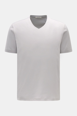 Stefan Brandt - Herren - V-Neck T-Shirt 'Artur' hellgrau