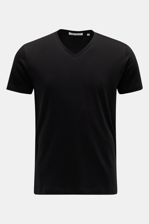 Stefan Brandt - Herren - V-Neck T-Shirt 'Artur' schwarz grau