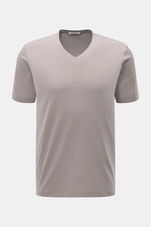 Stefan Brandt - Herren - V-Neck T-Shirt 'Artur' taupe