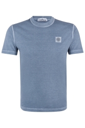 Stone Island Herren T-Shirt mit Logo Blau grau