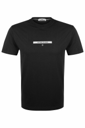 Stone Island Herren T-Shirt mit Print Schwarz schwarz