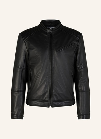 Strellson  Biker-Lederjacke Wells schwarz