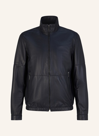 Strellson  Lederjacke Jim blau