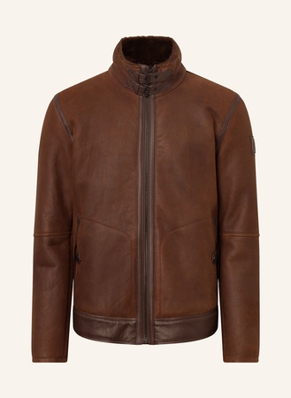 Strellson  Lederjacke Shelter braun