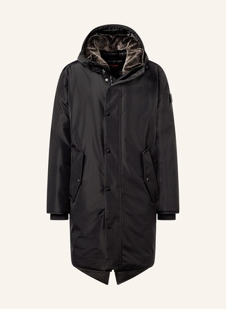 Strellson  Parka Mit Abnehmbarem Kunstfell schwarz