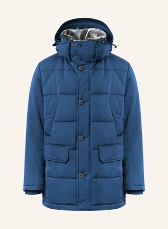 Strellson  Parka Plaza 2.0 Mit Kunstpelz blau