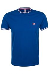 Sun68 Herren T-Shirt Heritage Collar Blue blau