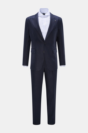 Tagliatore  - Herren - Leinenanzug 'Vesuvio' navy