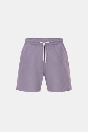04651 / A trip in a bag - Herren - Badeshorts 'Hansen' lavender/taupe gemustert