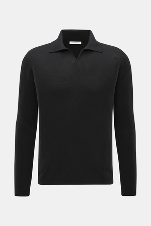 The Row - Herren - Cashmere Strickpolo 'Ripley' schwarz