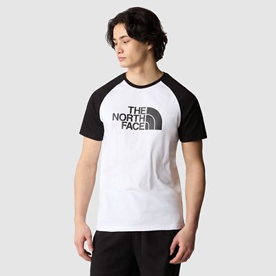 TheNorthFace The North Face Raglan Easy T-shirt Für Herren Tnf White-tnf Black grau