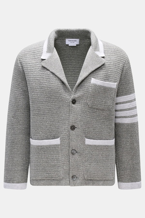 Thom Browne  - Herren - Cardigan hellgrau meliert