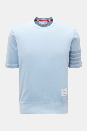 Thom Browne  - Herren - Rundhals-T-Shirt rauchblau