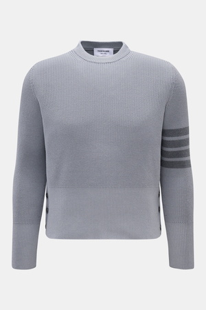 Thom Browne  - Herren - Rundhalspullover rauchblau