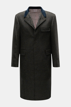 Thom Browne  - Herren - Wollmantel dunkelgrün