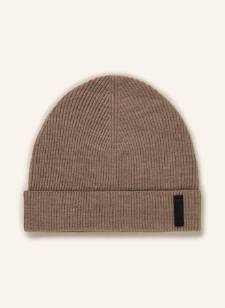 Tiger of Sweden  Mütze Caldu Aus Merinowolle beige