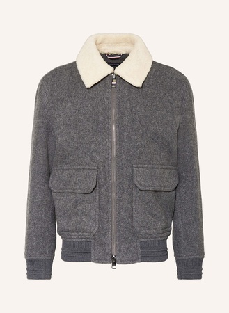 Tommy Hilfiger  Blouson Mit Teddyfell grau