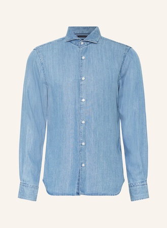 Tommy Hilfiger  Hemd Slim Fit In Jeansoptik blau