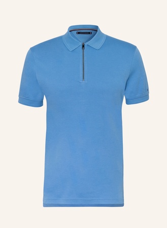 Tommy Hilfiger  Jersey-Poloshirt Slim Fit blau beige
