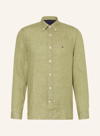 Tommy Hilfiger  Leinenhemd Regular Fit gruen
