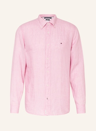 Tommy Hilfiger  Leinenhemd Regular Fit pink beige