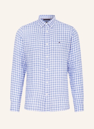 Tommy Hilfiger  Leinenhemd Slim Fit blau