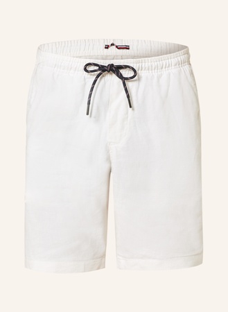 Tommy Hilfiger  Leinenshorts Harlem Relaxed Tapered Fit weiss grau