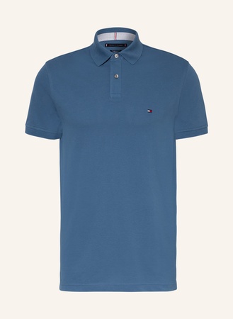 Tommy Hilfiger  Piqué-Poloshirt Regular Fit blau beige
