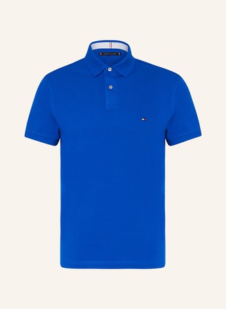 Tommy Hilfiger  Piqué-Poloshirt Regular Fit blau beige