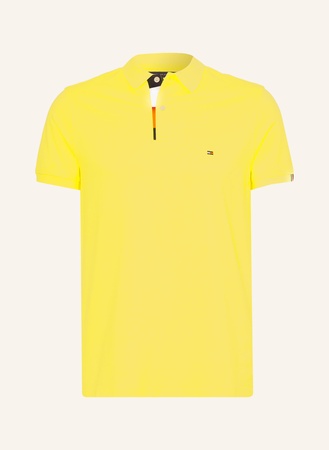 Tommy Hilfiger  Piqué-Poloshirt Regular Fit gelb beige