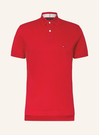 Tommy Hilfiger  Piqué-Poloshirt Regular Fit rot beige