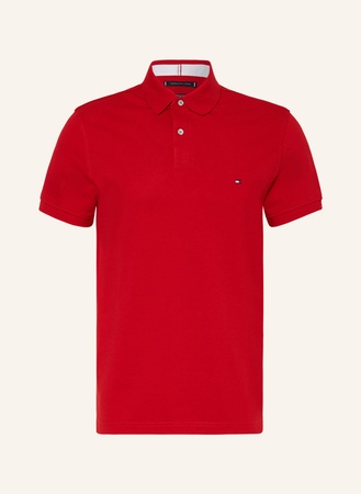 Tommy Hilfiger  Piqué-Poloshirt Regular Fit rot beige