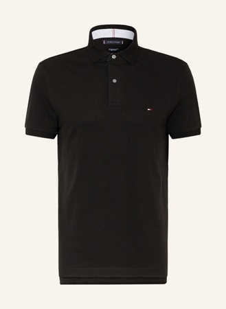 Tommy Hilfiger  Piqué-Poloshirt Regular Fit schwarz
