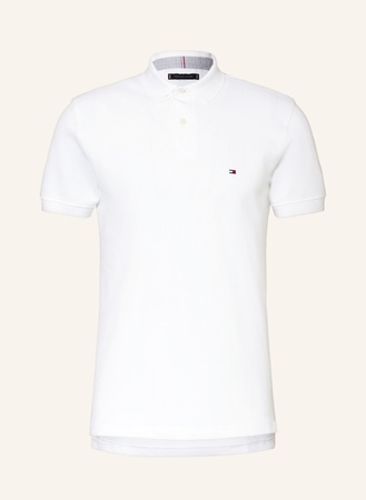 Tommy Hilfiger  Piqué-Poloshirt Regular Fit weiss beige