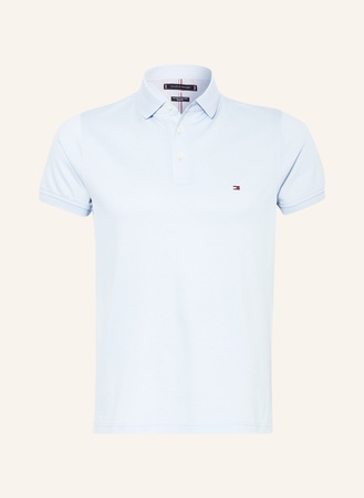 Tommy Hilfiger  Piqué-Poloshirt Slim Fit blau