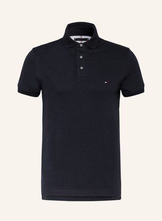 Tommy Hilfiger  Piqué-Poloshirt Slim Fit blau
