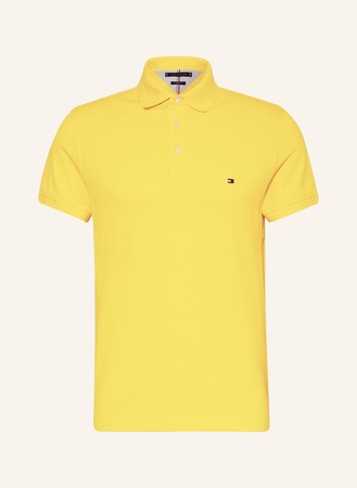 Tommy Hilfiger  Piqué-Poloshirt Slim Fit gelb beige