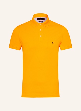Tommy Hilfiger  Piqué-Poloshirt Slim Fit gelb beige