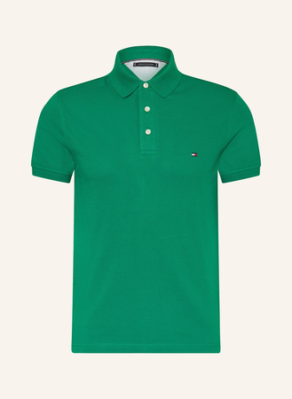 Tommy Hilfiger  Piqué-Poloshirt Slim Fit gruen