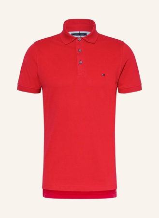 Tommy Hilfiger  Piqué-Poloshirt Slim Fit rot