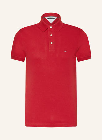 Tommy Hilfiger  Piqué-Poloshirt Slim Fit rot